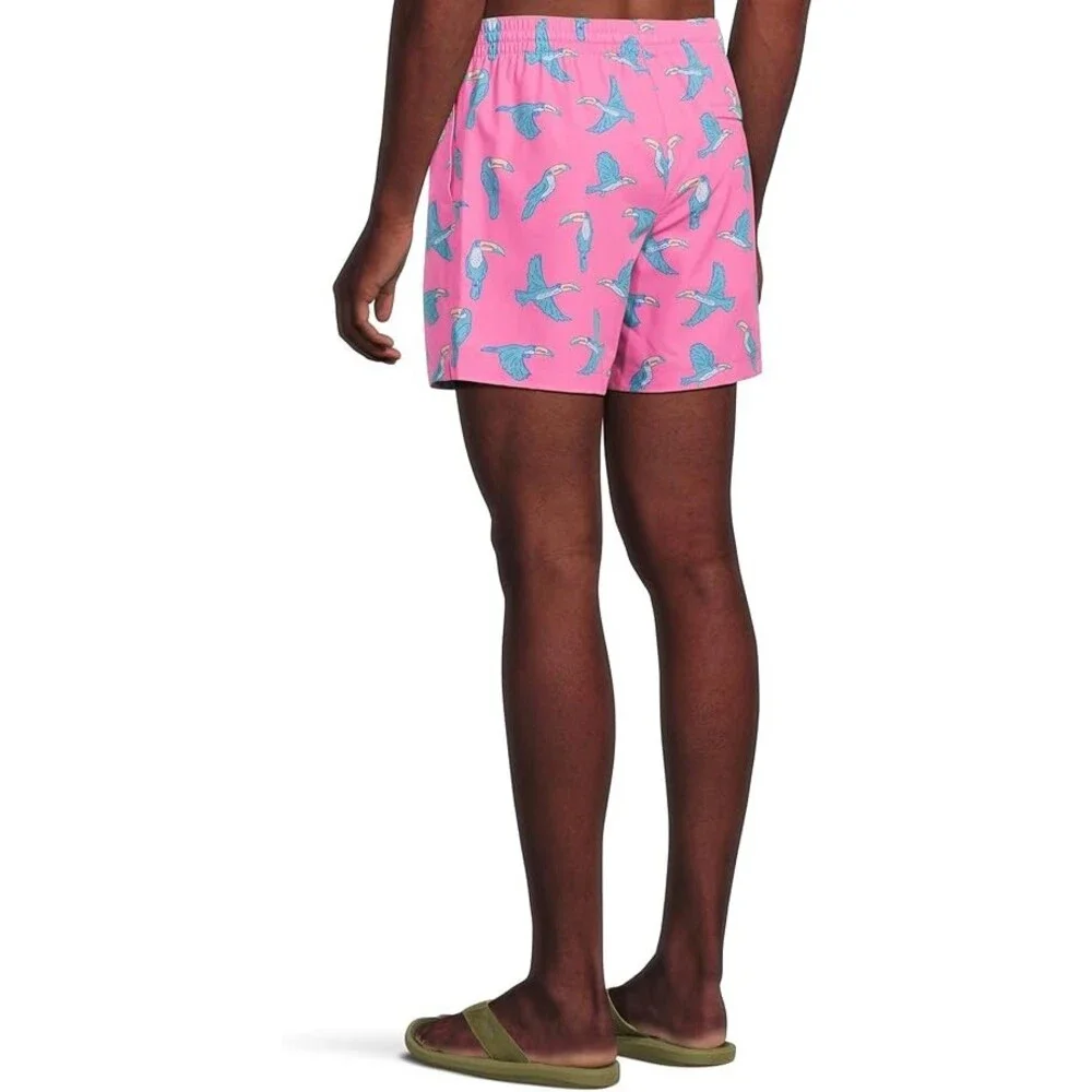 Chubbies The Toucan Do Its Swim Trunks Mens 2XL Bright Pink Classic Lined FTS880